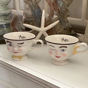 Bailey’s set of two his/her ceramic coffee mugs